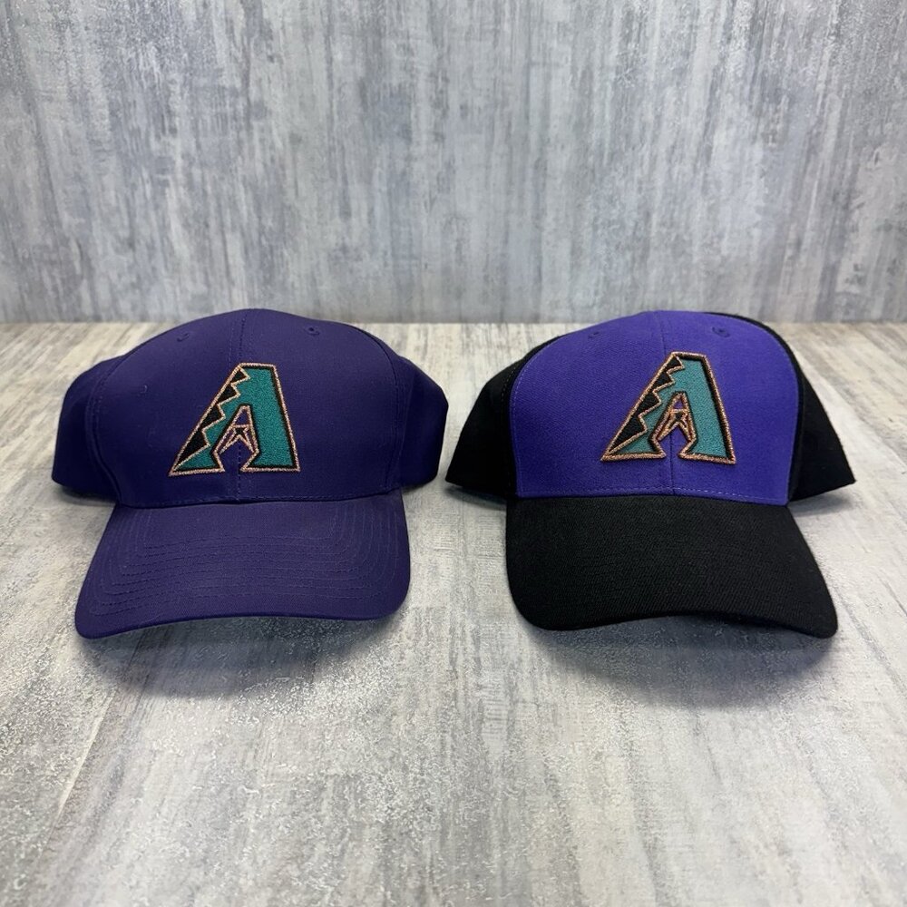 Arizona Diamondbacks MLB Vintage Purple Twins Enterprise Strapback Hat NWT